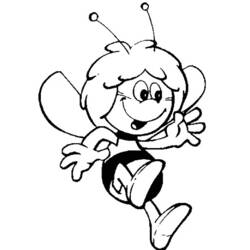 Раскраска: Майя пчела (мультфильмы) #28289 - Бесплатные раскраски для печати