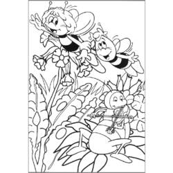 Раскраска: Майя пчела (мультфильмы) #28295 - Раскраски для печати