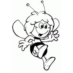 Раскраска: Майя пчела (мультфильмы) #28302 - Бесплатные раскраски для печати