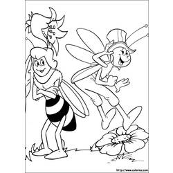 Раскраска: Майя пчела (мультфильмы) #28313 - Бесплатные раскраски для печати