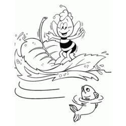 Раскраска: Майя пчела (мультфильмы) #28317 - Бесплатные раскраски для печати