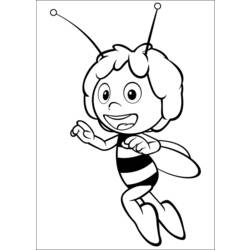 Раскраска: Майя пчела (мультфильмы) #28318 - Раскраски для печати