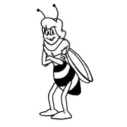 Раскраска: Майя пчела (мультфильмы) #28320 - Бесплатные раскраски для печати