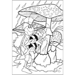 Раскраска: Майя пчела (мультфильмы) #28340 - Бесплатные раскраски для печати