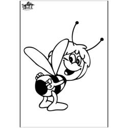 Раскраска: Майя пчела (мультфильмы) #28349 - Раскраски для печати