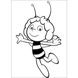 Раскраска: Майя пчела (мультфильмы) #28350 - Раскраски для печати