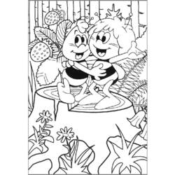 Раскраска: Майя пчела (мультфильмы) #28355 - Раскраски для печати
