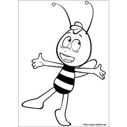 Раскраска: Майя пчела (мультфильмы) #28371 - Раскраски для печати