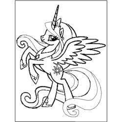 Раскраска: Маленький пони (мультфильмы) #41858 - Бесплатные раскраски для печати