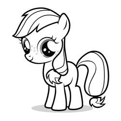 Раскраска: Маленький пони (мультфильмы) #41893 - Бесплатные раскраски для печати