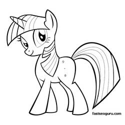 Раскраска: Маленький пони (мультфильмы) #41987 - Бесплатные раскраски для печати