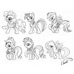Раскраска: Маленький пони (мультфильмы) #42178 - Бесплатные раскраски для печати