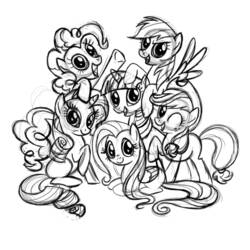 Раскраска: Маленький пони (мультфильмы) #42192 - Раскраски для печати