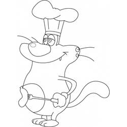 Раскраска: Огги и Каффардс (мультфильмы) #37857 - Раскраски для печати