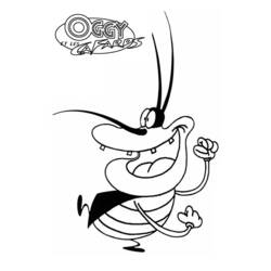 Раскраска: Огги и Каффардс (мультфильмы) #37875 - Раскраски для печати