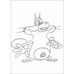 Раскраска: Огги и Каффардс (мультфильмы) #37887 - Бесплатные раскраски для печати