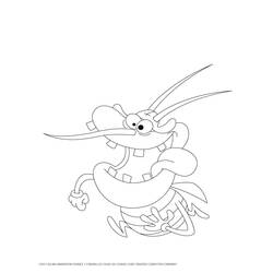 Раскраска: Огги и Каффардс (мультфильмы) #37898 - Бесплатные раскраски для печати