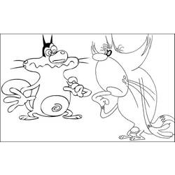 Раскраска: Огги и Каффардс (мультфильмы) #37933 - Раскраски для печати