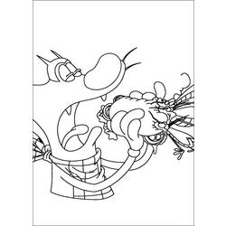 Раскраска: Огги и Каффардс (мультфильмы) #37957 - Бесплатные раскраски для печати