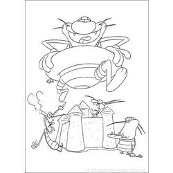 Раскраска: Огги и Каффардс (мультфильмы) #37969 - Бесплатные раскраски для печати