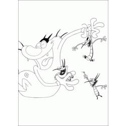 Раскраска: Огги и Каффардс (мультфильмы) #37989 - Бесплатные раскраски для печати