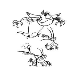 Раскраска: Огги и Каффардс (мультфильмы) #38006 - Раскраски для печати