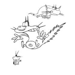 Раскраска: Огги и Каффардс (мультфильмы) #38034 - Бесплатные раскраски для печати