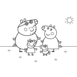 Раскраска: Свинка Пеппа (мультфильмы) #43905 - Бесплатные раскраски для печати