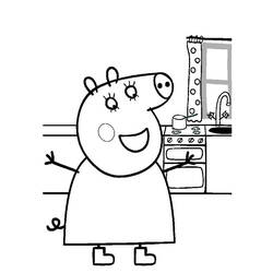 Раскраска: Свинка Пеппа (мультфильмы) #43917 - Бесплатные раскраски для печати