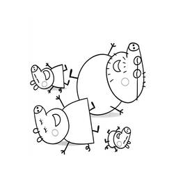 Раскраска: Свинка Пеппа (мультфильмы) #43918 - Бесплатные раскраски для печати