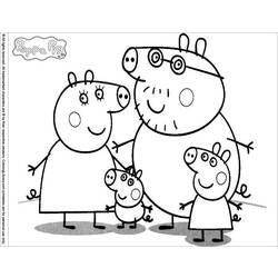 Раскраска: Свинка Пеппа (мультфильмы) #43938 - Раскраски для печати