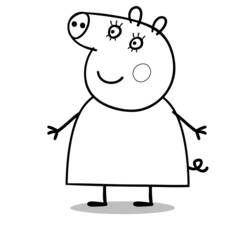 Раскраска: Свинка Пеппа (мультфильмы) #43953 - Раскраски для печати