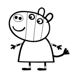 Раскраска: Свинка Пеппа (мультфильмы) #43956 - Раскраски для печати