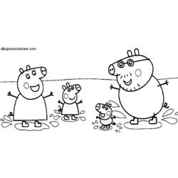 Раскраска: Свинка Пеппа (мультфильмы) #43962 - Раскраски для печати