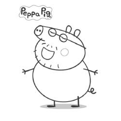 Раскраска: Свинка Пеппа (мультфильмы) #43967 - Бесплатные раскраски для печати