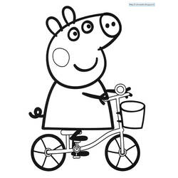 Раскраска: Свинка Пеппа (мультфильмы) #43968 - Бесплатные раскраски для печати