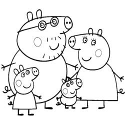 Раскраска: Свинка Пеппа (мультфильмы) #43978 - Бесплатные раскраски для печати
