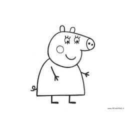 Раскраска: Свинка Пеппа (мультфильмы) #43982 - Бесплатные раскраски для печати