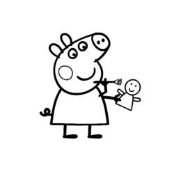 Раскраска: Свинка Пеппа (мультфильмы) #43999 - Бесплатные раскраски для печати