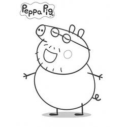 Раскраска: Свинка Пеппа (мультфильмы) #44000 - Бесплатные раскраски для печати