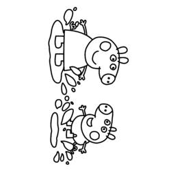 Раскраска: Свинка Пеппа (мультфильмы) #44040 - Бесплатные раскраски для печати