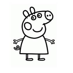 Раскраска: Свинка Пеппа (мультфильмы) #44042 - Раскраски для печати
