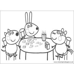 Раскраска: Свинка Пеппа (мультфильмы) #44068 - Бесплатные раскраски для печати