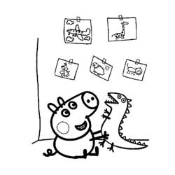Раскраска: Свинка Пеппа (мультфильмы) #44081 - Бесплатные раскраски для печати