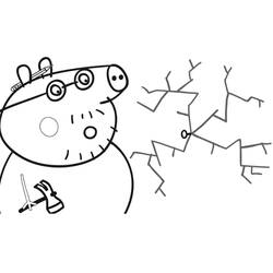 Раскраска: Свинка Пеппа (мультфильмы) #44086 - Бесплатные раскраски для печати