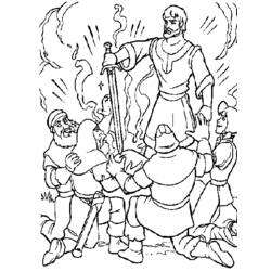 Раскраска: Экскалибур, волшебный меч (мультфильмы) #41735 - Раскраски для печати