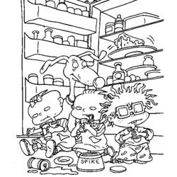 Раскраска: Rugrats (мультфильмы) #52815 - Бесплатные раскраски для печати