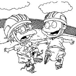 Раскраска: Rugrats (мультфильмы) #52943 - Бесплатные раскраски для печати