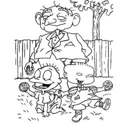 Раскраска: Rugrats (мультфильмы) #52961 - Бесплатные раскраски для печати