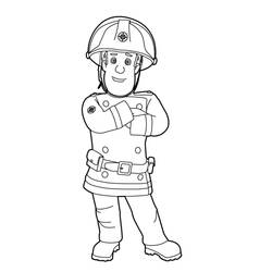 Раскраска: Сэм Пожарный (мультфильмы) #39770 - Раскраски для печати